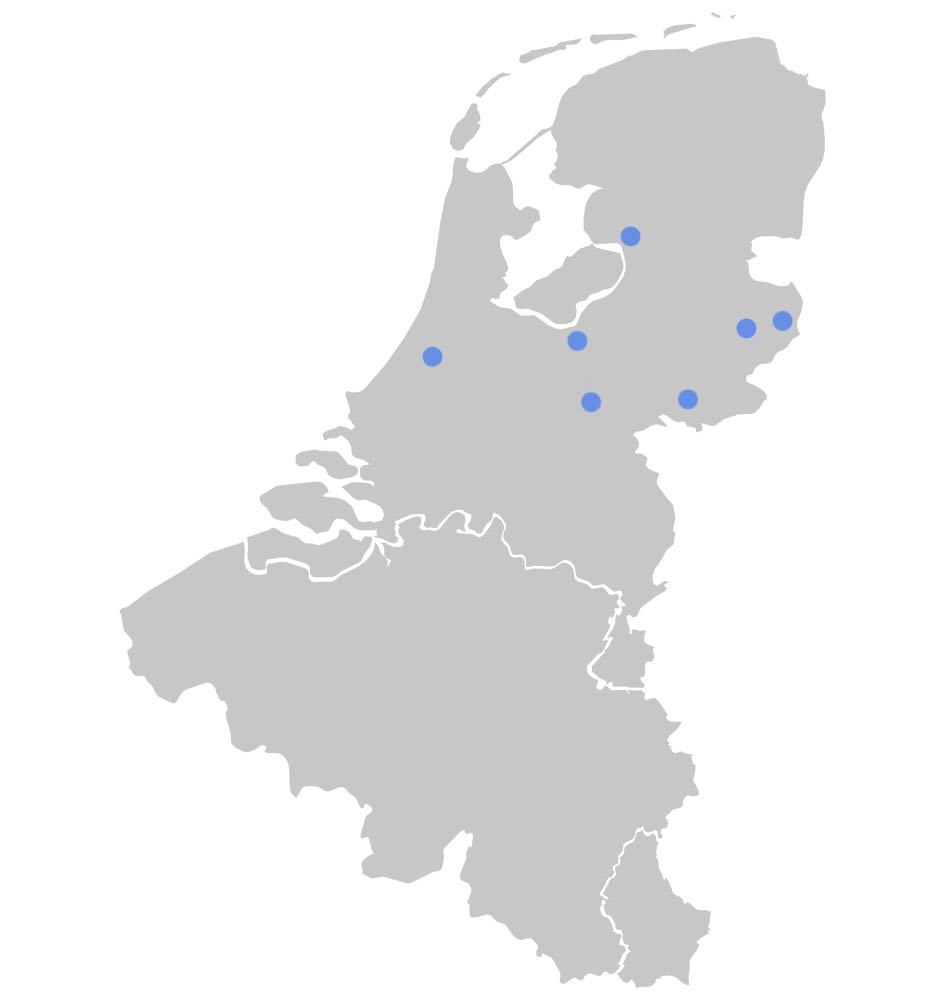 Lifesizers Dealers map NL